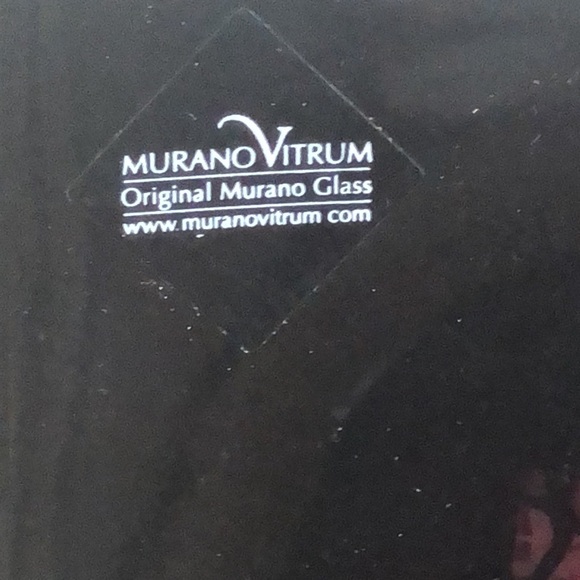 Murano Glass Trinket Tray with Murrine and Black Rim - Picture 4 of 4